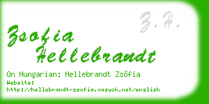 zsofia hellebrandt business card
